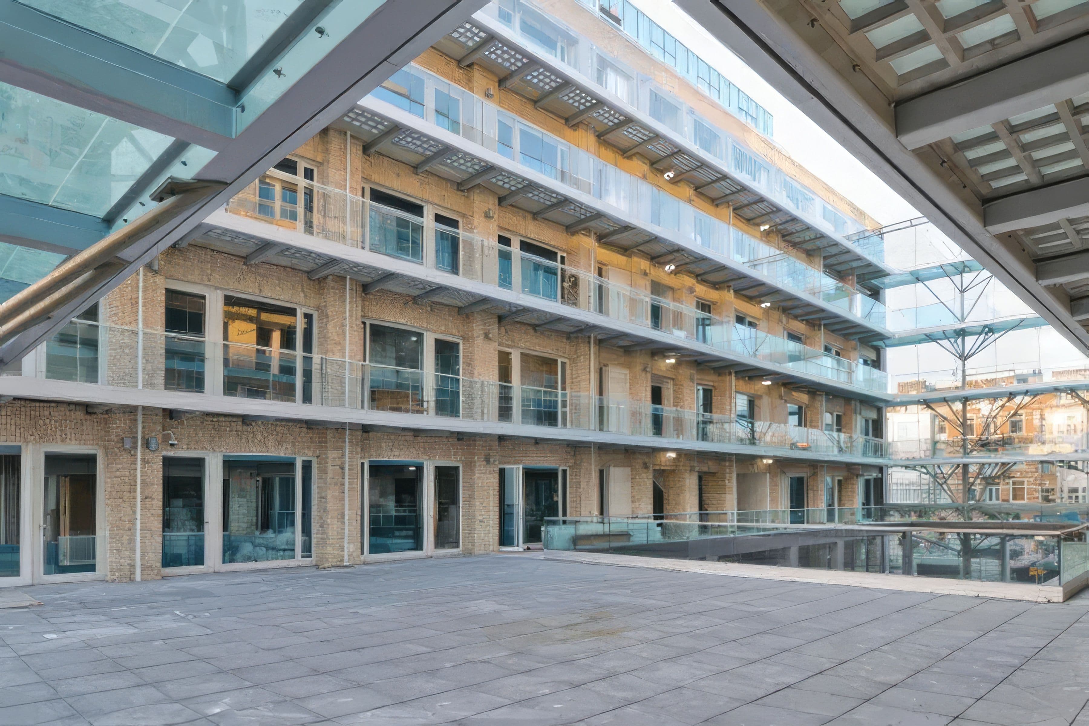 Vooraanzicht van Hotel Mosaic